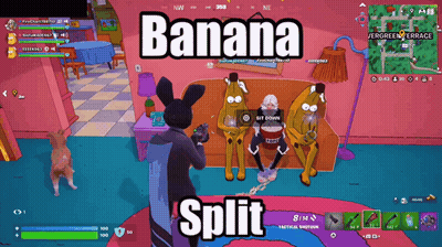 Banana Split Video Game Screenshot GIF