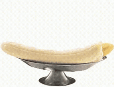 Banana Split With Three Ice Cream Flavors And Whipped Cream GIF