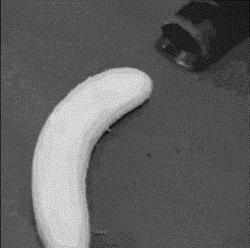 Banana Suck By Vacuum GIF