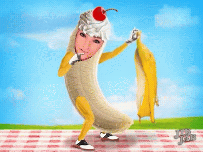Banana With Cherry On Top GIF