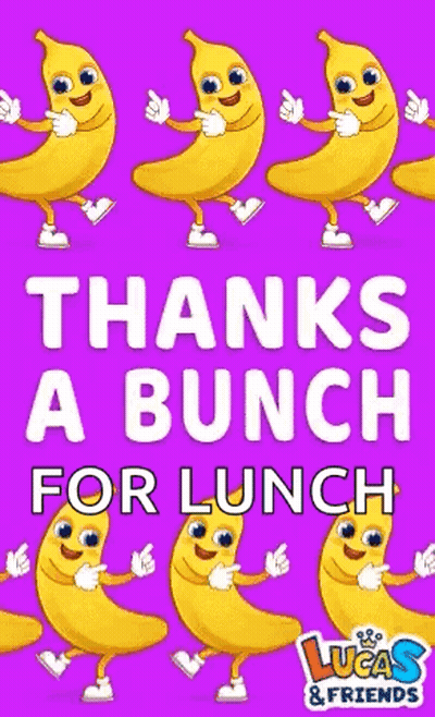 Bananas On Purple Background GIF