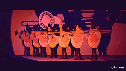 Band Playing Instruments Clarequin GIF