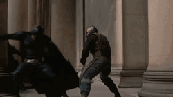 Bane Fights Batman GIF