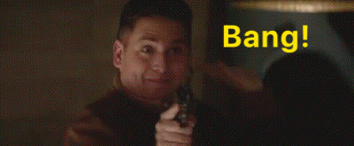 Bang Bang Words In Yellow GIF