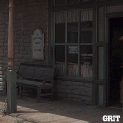 Bang Cowboy Firing Gun Vintage Series Grit GIF