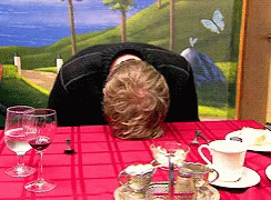 Banging Head Against Wall At A Party  GIF