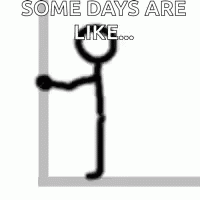 Banging Head Against Wall Some Days Are Like Stickman GIF