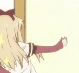 Anime Girl Punching Wall