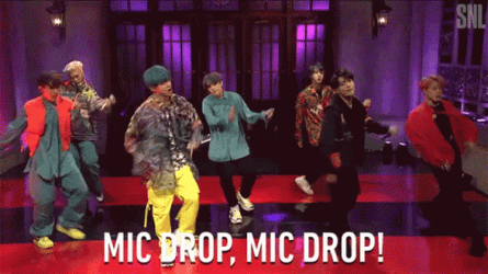 Bangtan Mike Mic Drop GIF