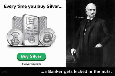 Banker Kicked In The Nuts For Silver GIF