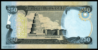 Banknote From Central Bank Of Iraq GIF