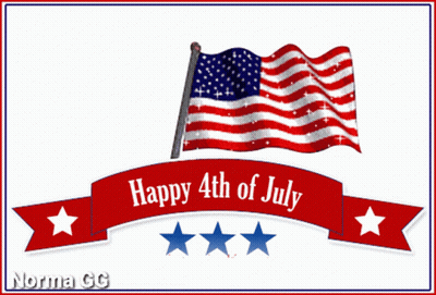 Banner Saying Happy 4th of July