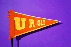Banner U R Old GIF