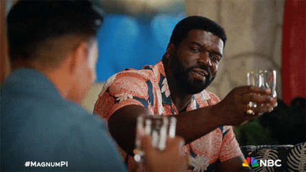 Bar Party Cheers Magnum PI GIF