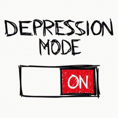 Bar Saying Depression Mode GIF