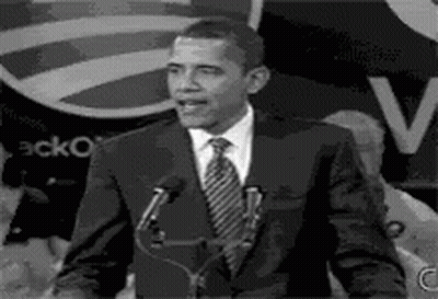 Barack Obama Giving Speech At Microphone GIF