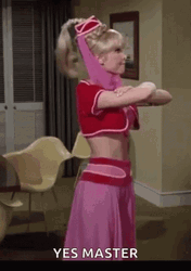 Barbara Eden Yes Master GIF