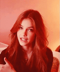 Barbara Palvin Mischievous In Front Of Camera GIF