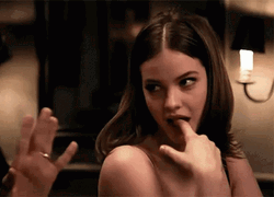 Barbara Palvin Talking To Guy GIF