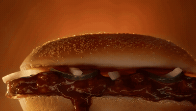 Barbecue Sandwich With Sauce Close Up GIF