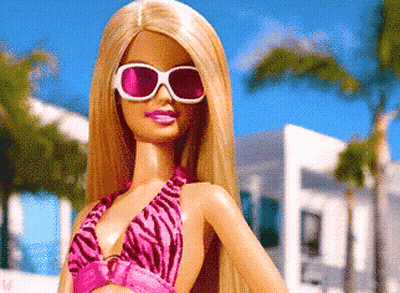 Barbie Doll In Sunglasses And Bikini GIF