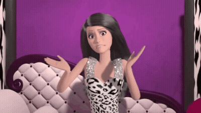 Barbie Doll Making Face GIF