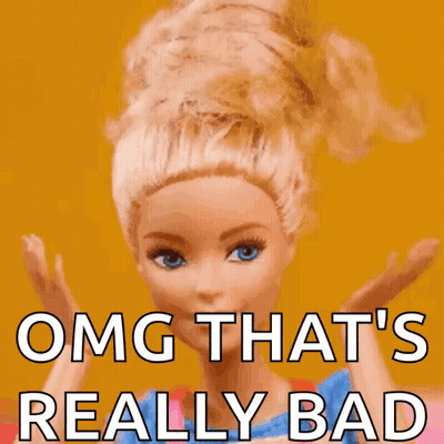 Barbie Doll Saying Really Bad GIF
