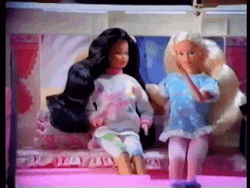 Barbie Whispering With Friend