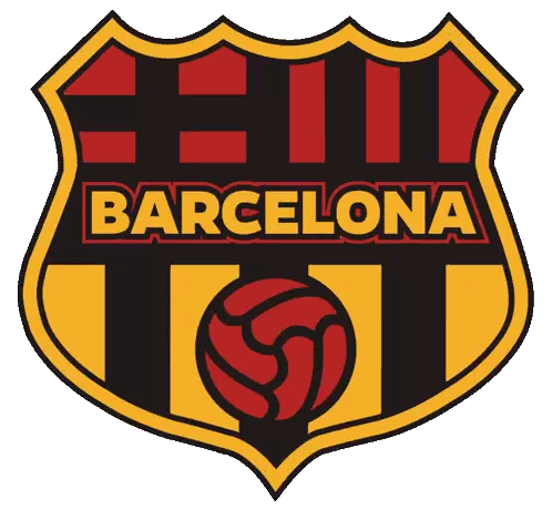 Barcelona Logo With Soccer Ball Sticker