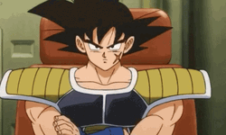 Bardock Thinking GIF