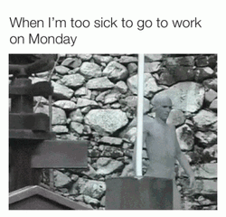 Barely Made It Through Monday GIF