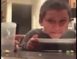 Barf Kid Gross Dining Table Vomit GIF
