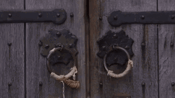 Barn Door Slight Opening GIF