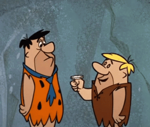 Barney And Fred Coin Flip GIF
