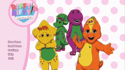 Barney And Friends Standing Together GIF