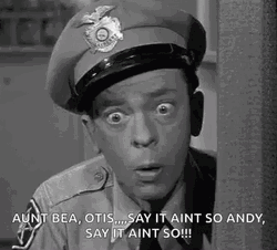 Barney Fife Being Amazed GIF
