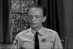Barney Fife Being Curious GIF