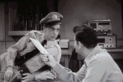 Barney Fife Discussing Something GIF