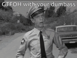 Barney Fife Get Out GIF