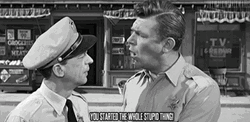 Barney Fife Serious Talk GIF