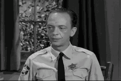 Barney Fife Startled GIF