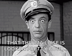 Barney Fife Wide Open Eyes GIF