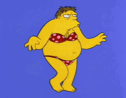 Barney Gumble In Swimsuit GIF