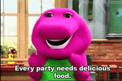 Barney In The Party GIF