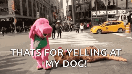 Barney Meme Pissed Off GIF