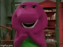 Barney Seeing Explosion GIF