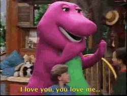 Barney Song You Love Me GIF