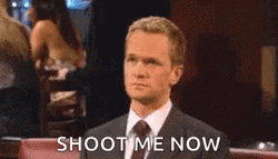 Barney Stinson Bored Shoot Me GIF | GIFDB.com