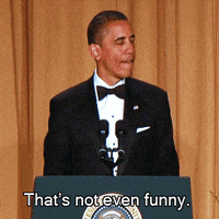 Barrack Obama Speech Not Even Funny GIF