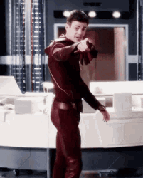 Barry Allen The Flash Pointing Finger